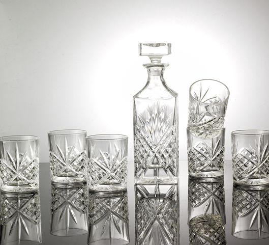 艺术性高档欧式风格白酒透明玻璃酒具套装